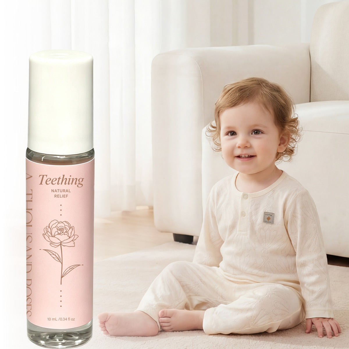 Teething Relief Roll-On Skin Care Solution