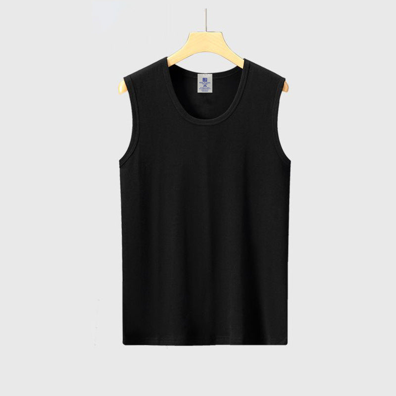 Men's Solid Color Sleeveless Breathable Sports Gym Fitness Vest teemdrop
