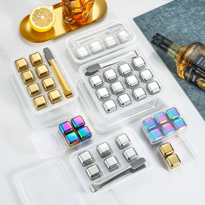 Reusable Stainless Steel Ice Cubes for Drinks