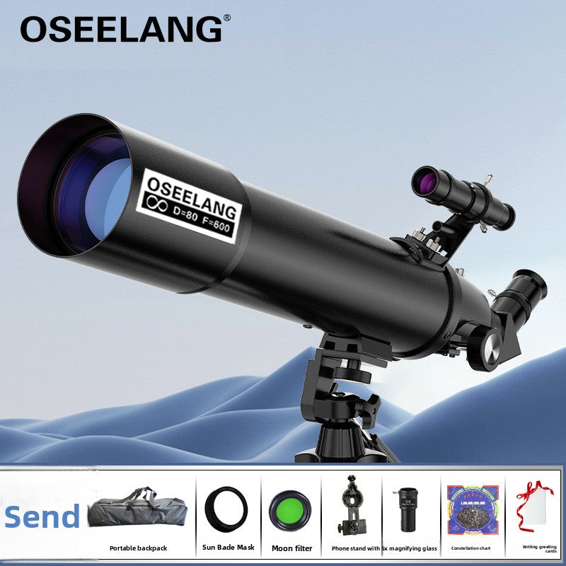 Astronomical Telescope with Star Finder for Beginners