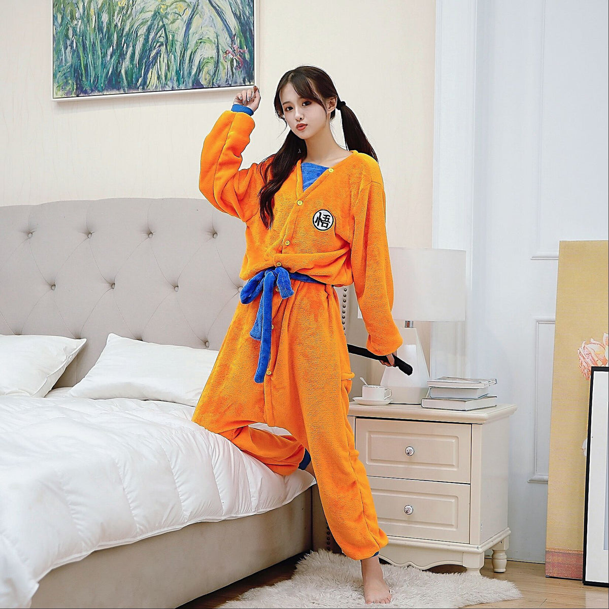 Flannel Cartoon One-Piece Animal Pajamas