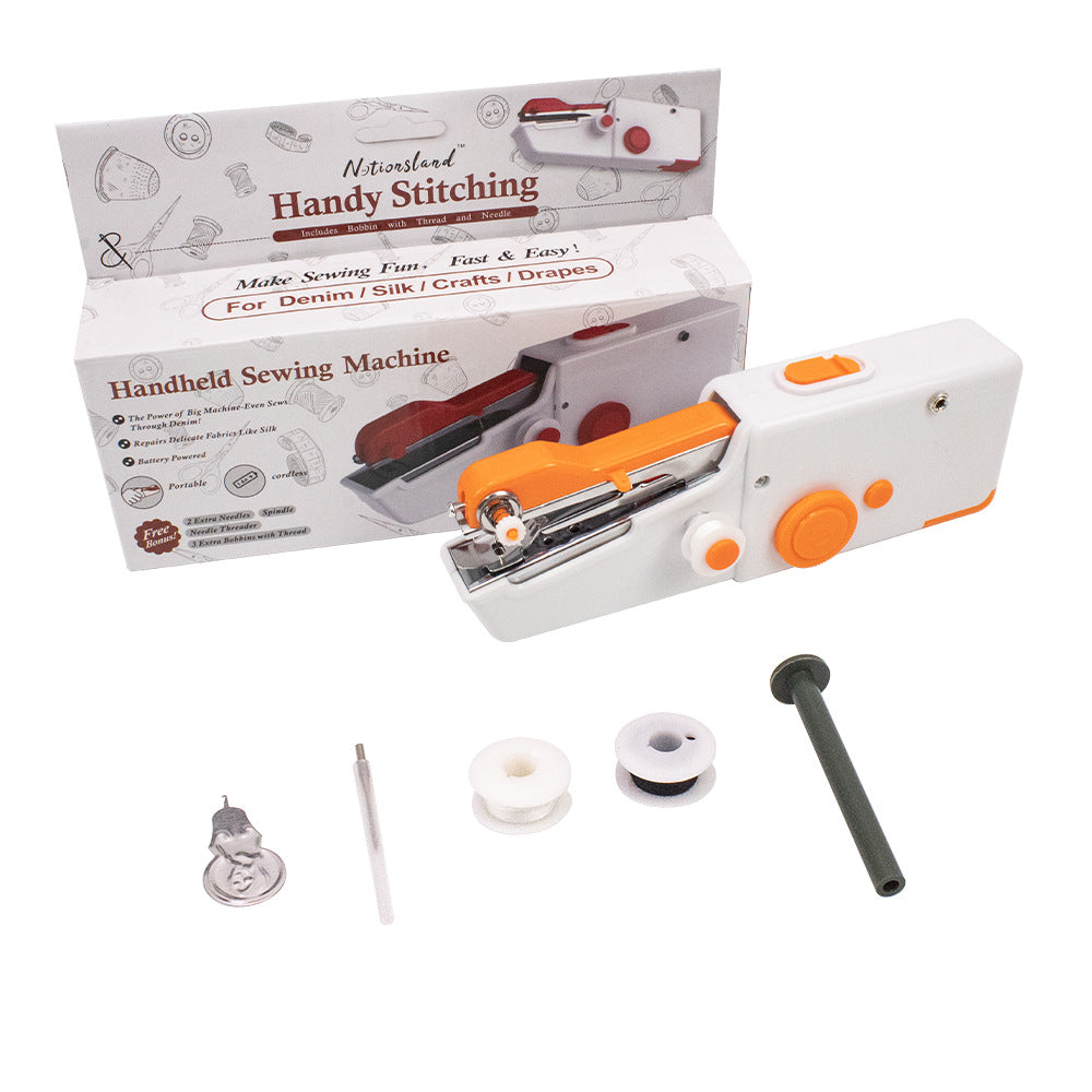 D&D Handheld Electric Household Sewing Machine USB Plug-In Sewing Machine Small Portable Mini Sewing Machine teemdrop