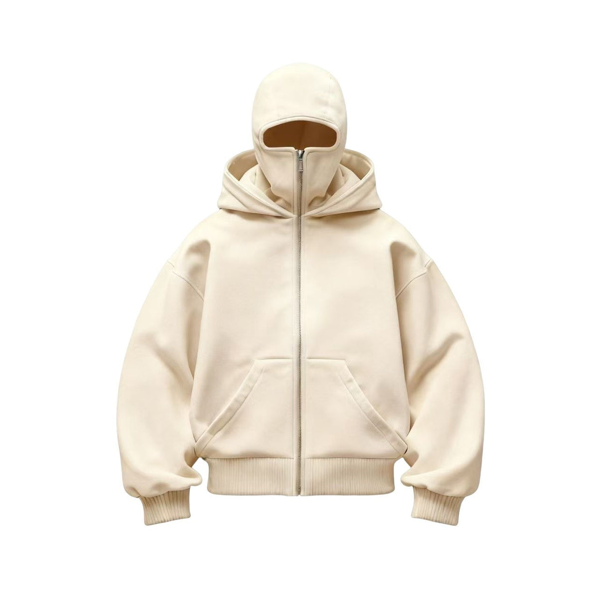 Men's Double Hood Fleece Lined Pullover Sweatshirt Loose Fit Long Sleeve