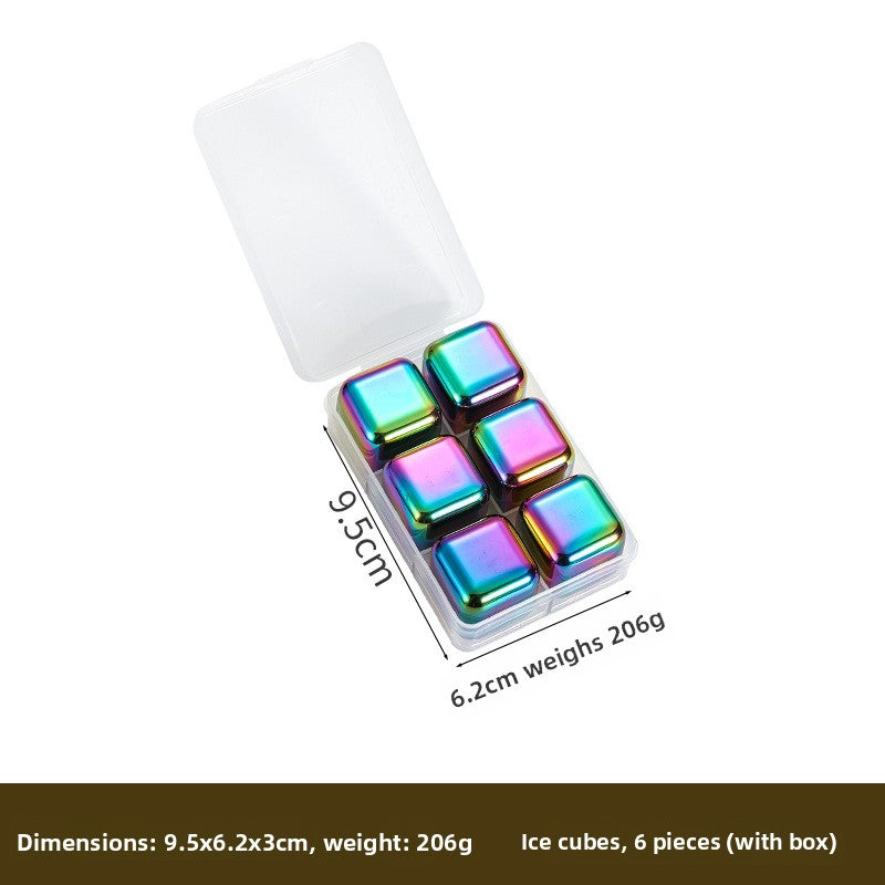 Reusable Stainless Steel Ice Cubes for Drinks