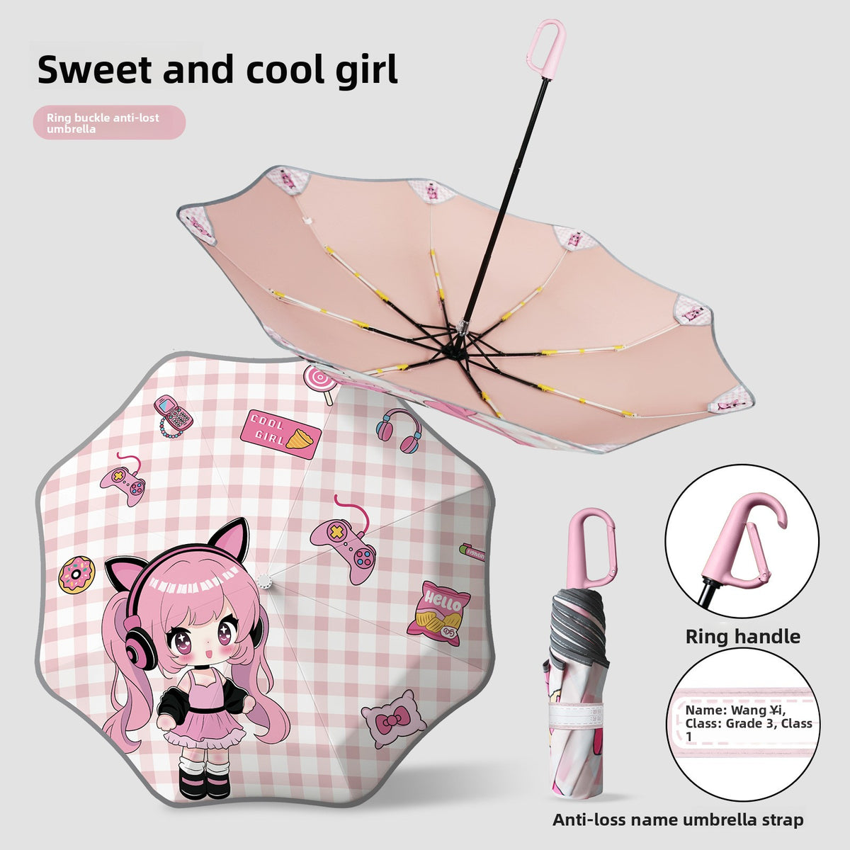 Childrens Umbrella with Safety Design