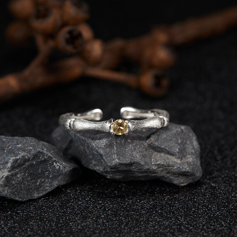 Garnet gemstone ring