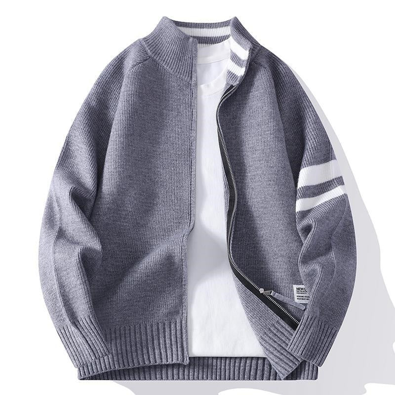 Fashionable casual sweater cardigan teemdrop