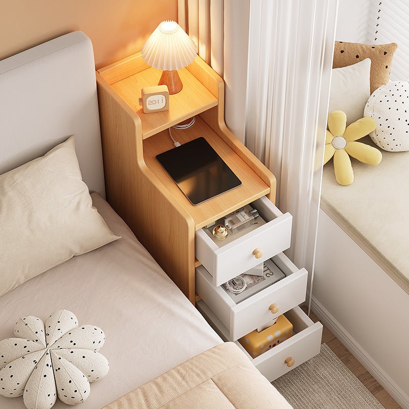 Ultra Narrow Bedside Cabinet Organizer teemdrop