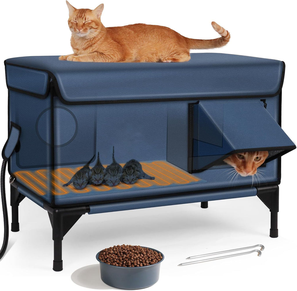 Foldable Waterproof Heated Cat Tent