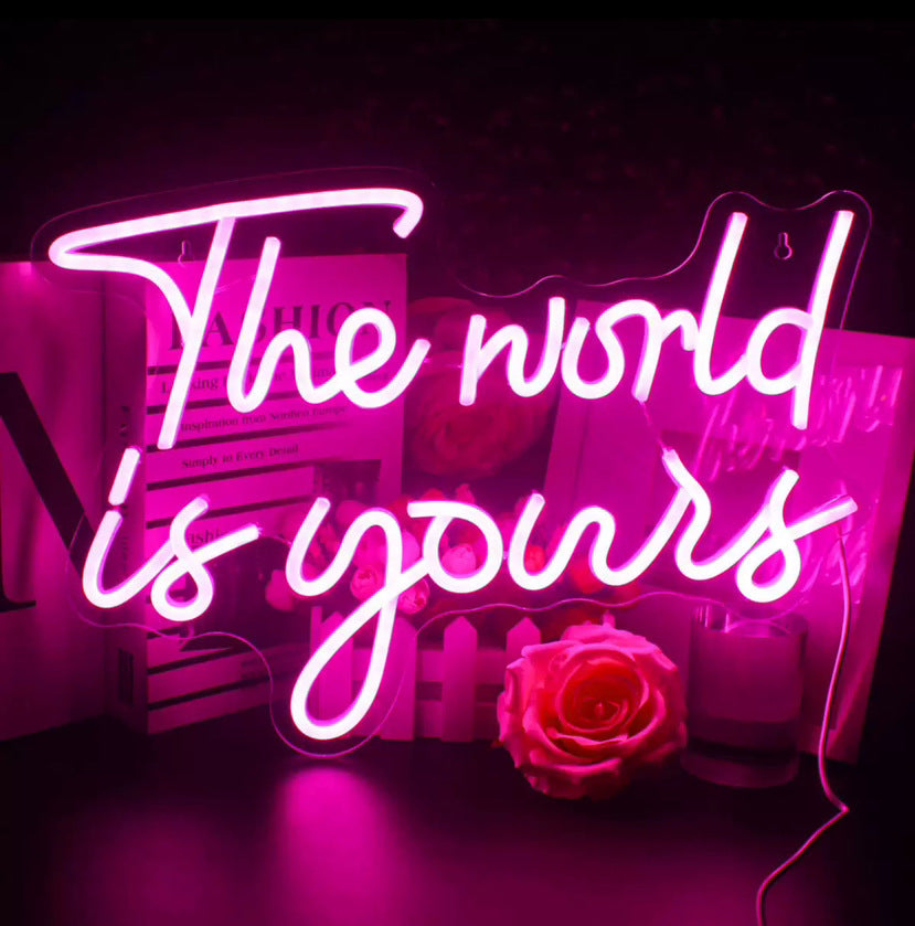 Custom LED Neon Sign Acrylic Decorative Light for Room Wedding Party teemdrop