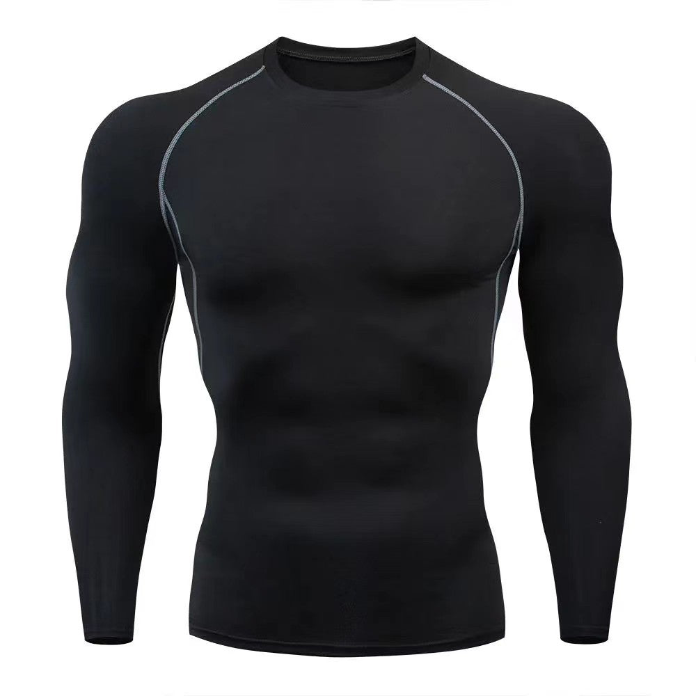 Men's Quick-Dry Long Sleeve Compression Shirt for Running and Fitness teemdrop