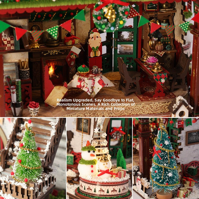 DIY Wooden Christmas House Ornament