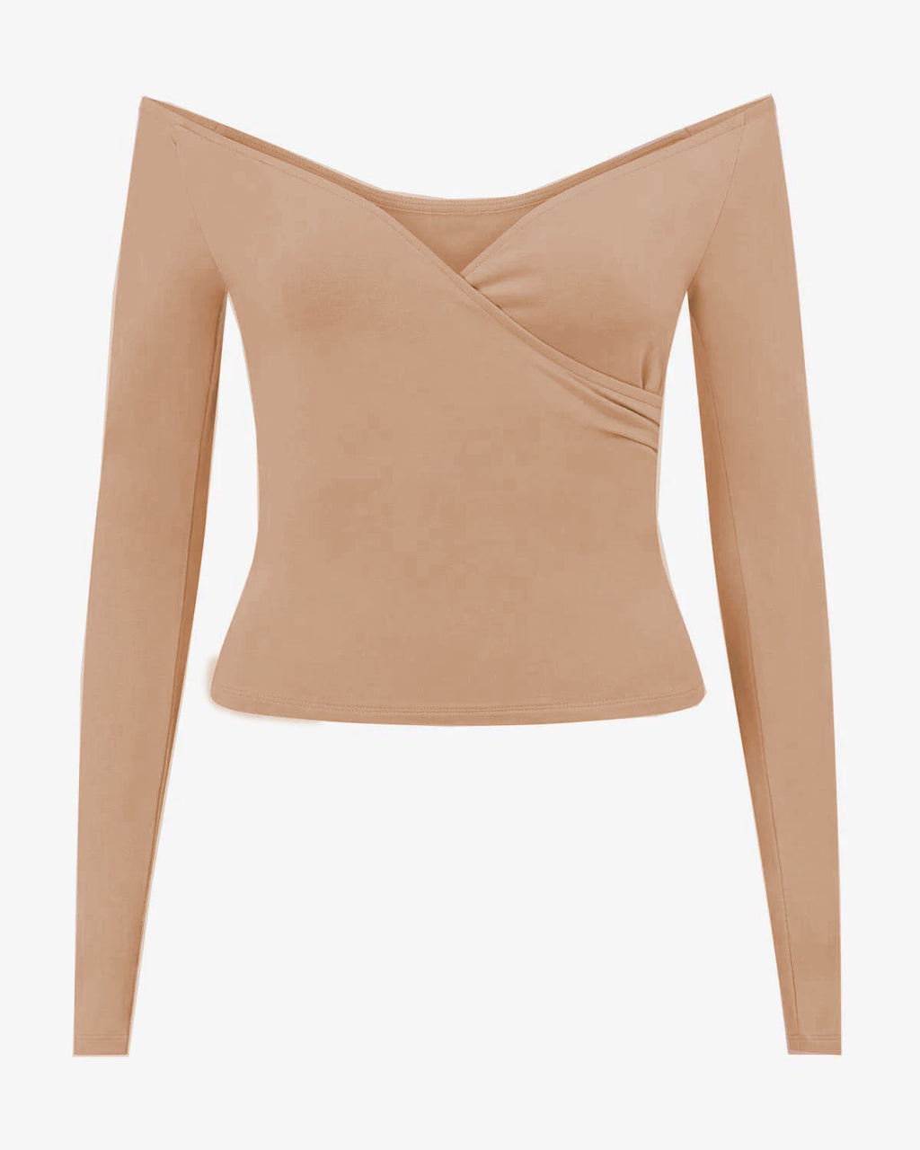 Women?s High Elastic Quick-Drying Long Sleeve Yoga Workout Top with Chest Pad teemdrop