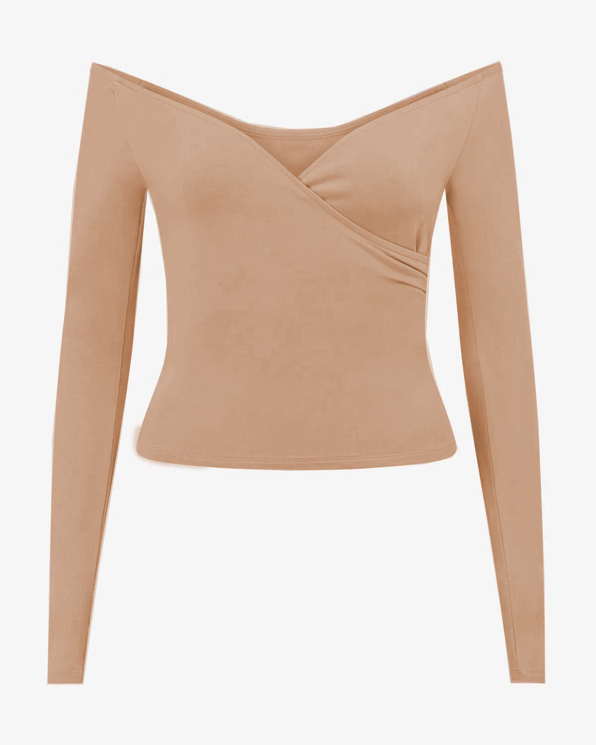 Women?s High Elastic Quick-Drying Long Sleeve Yoga Workout Top with Chest Pad teemdrop