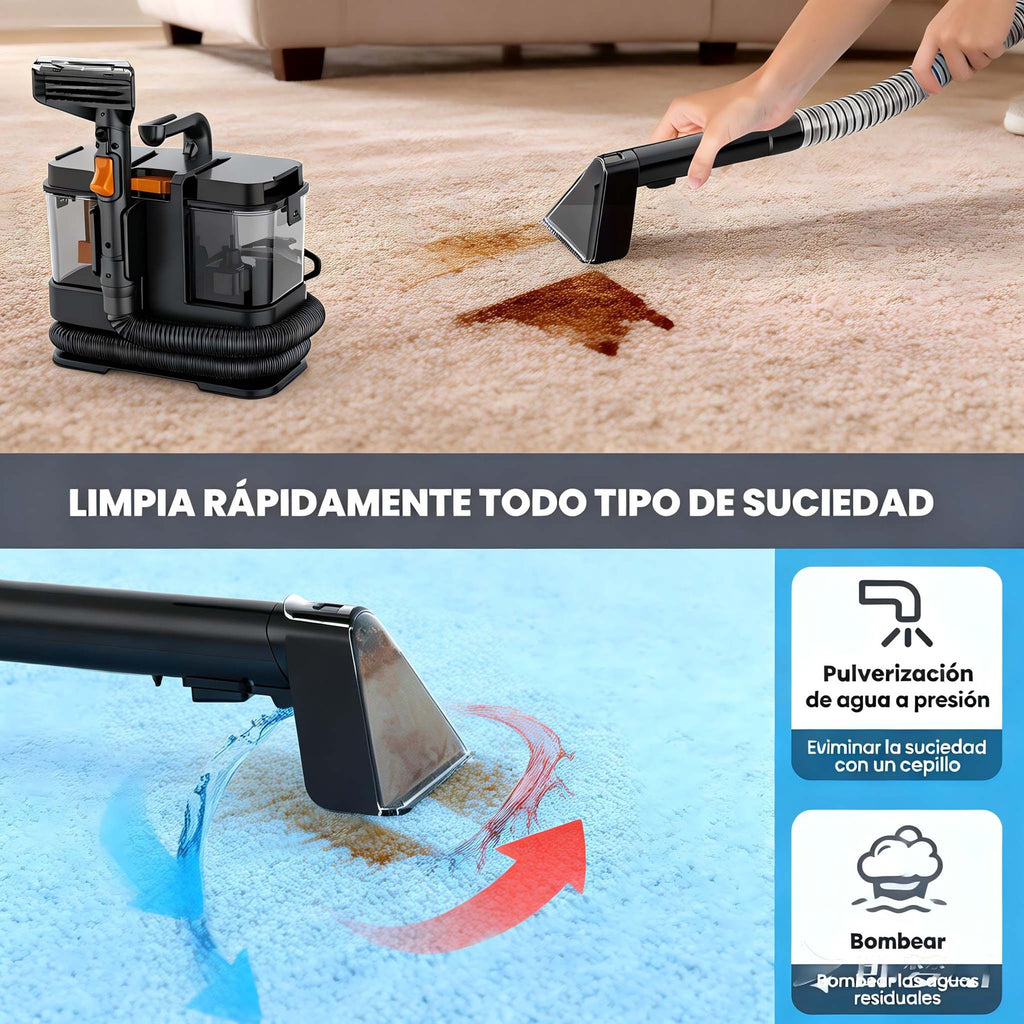 Portable carpet cleaning machine