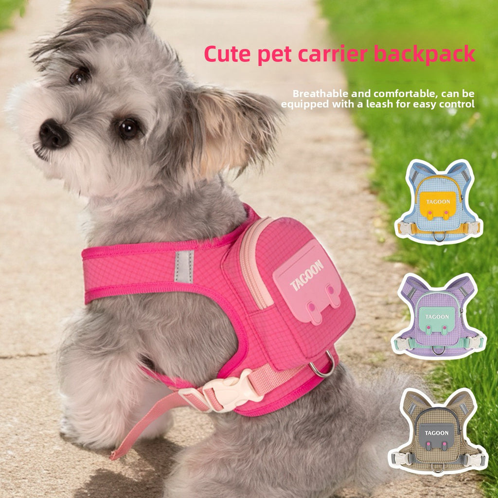 Vest Style Small Dog Harness Leash