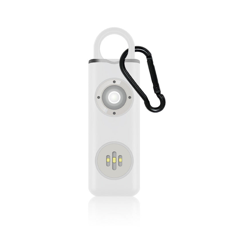 Rechargeable Personal Alarm Keychain with LED Light teemdrop