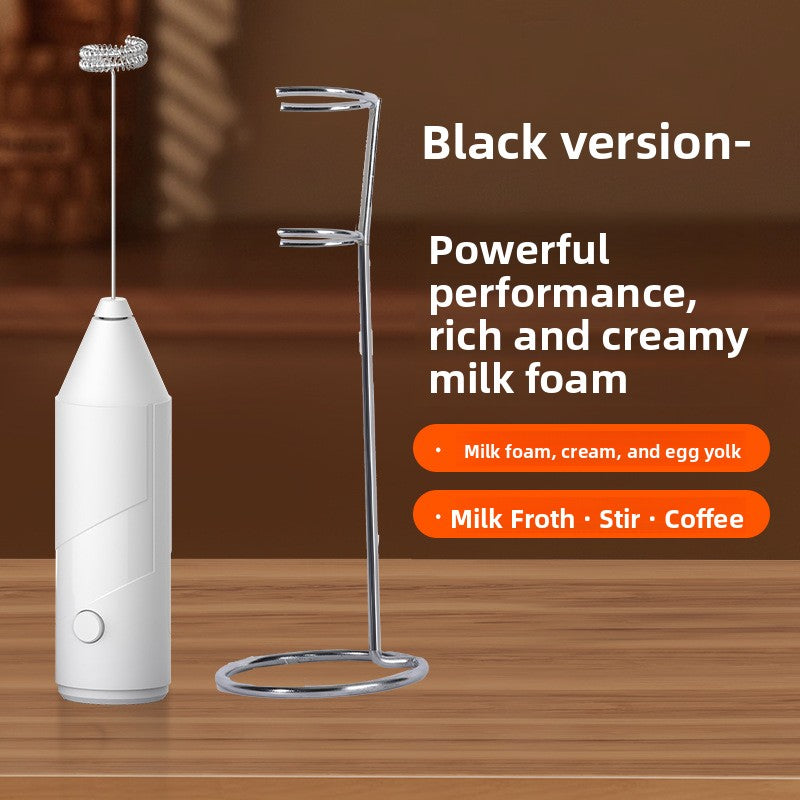 Handheld Electric Milk Frother Rechargeable Foam Maker teemdrop