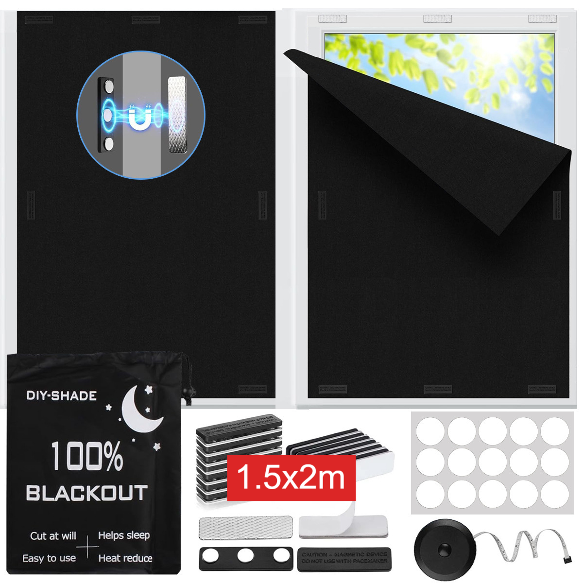 Portable blackout curtains teemdrop