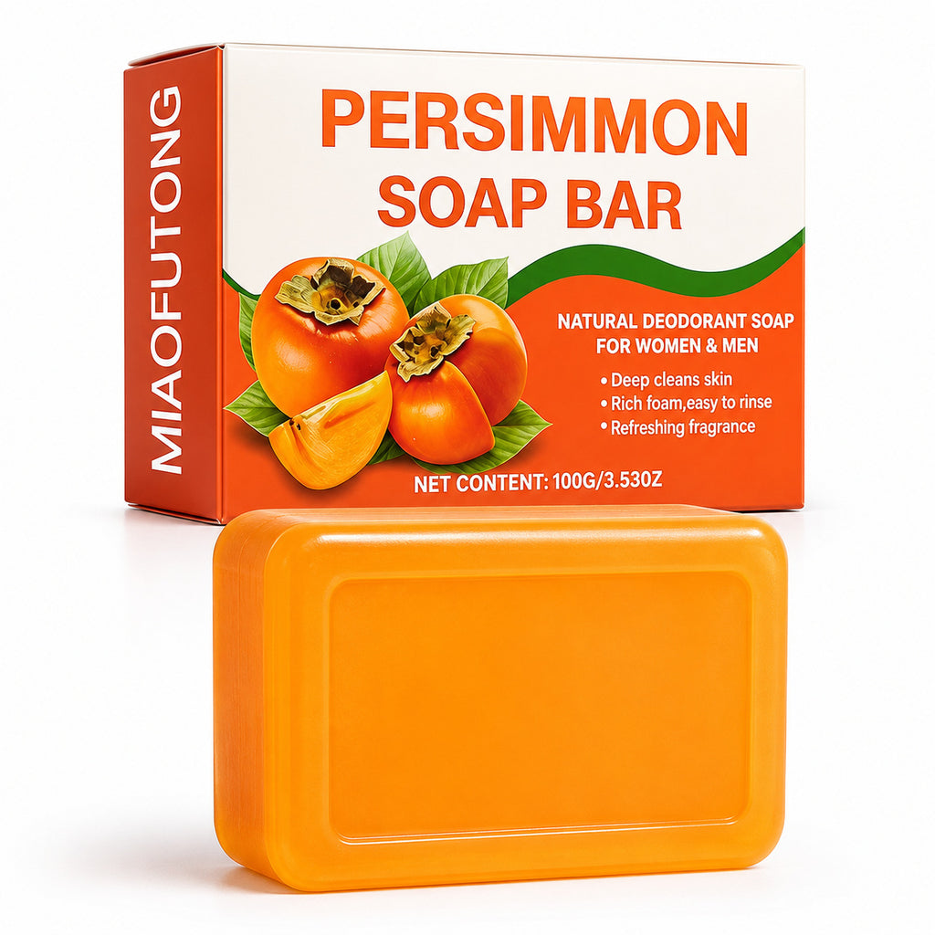 Persimmon Extract Deodorizing Moisturizing Handmade Body Soap teemdrop