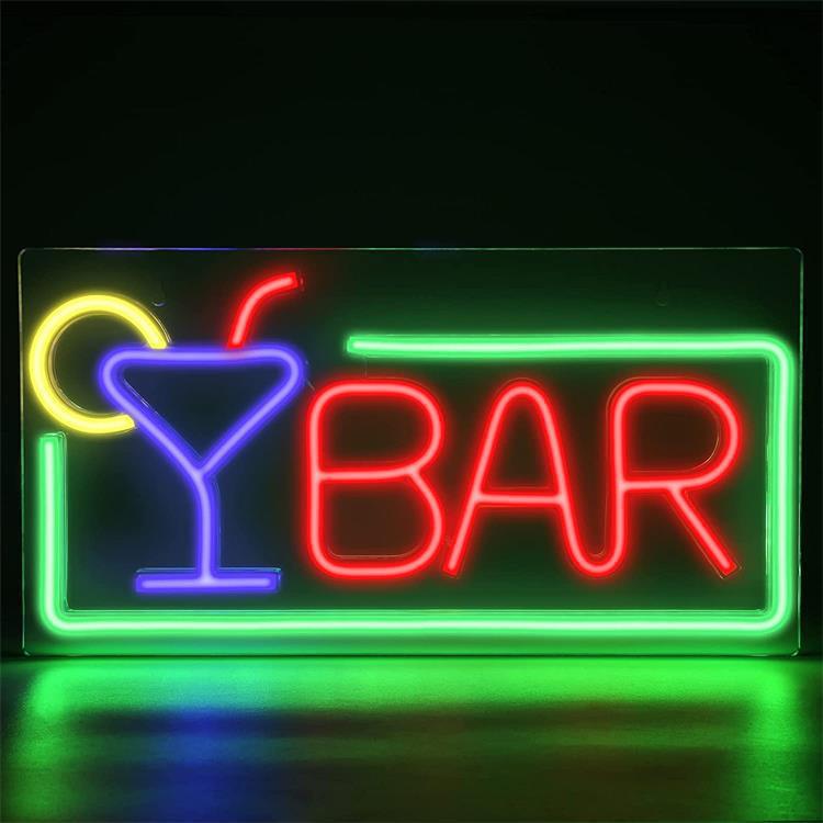 Neon light wall decoration teemdrop