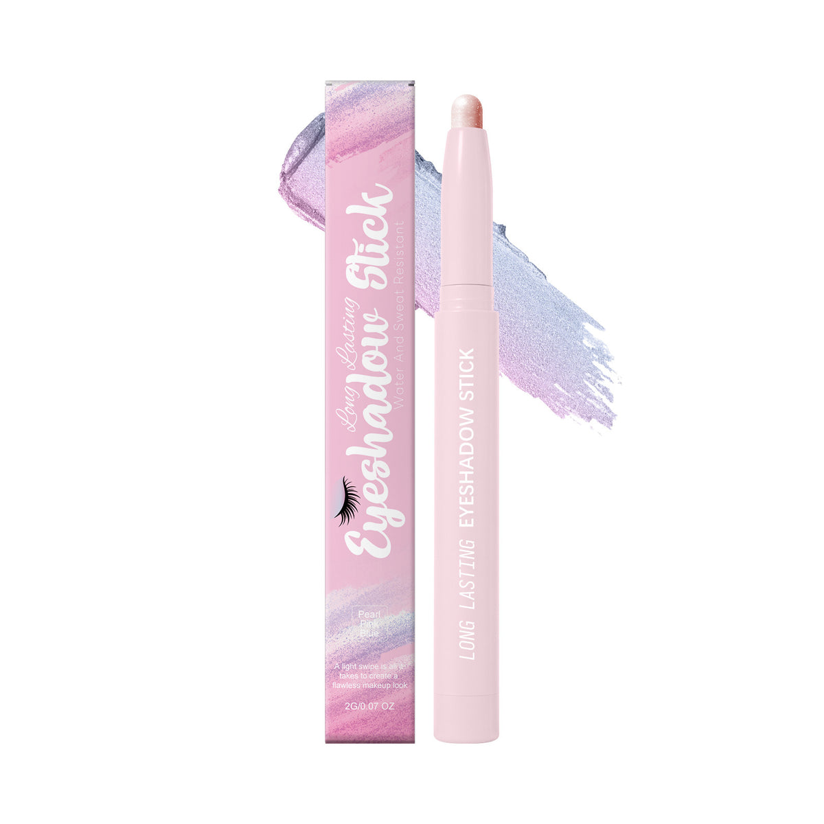 Long-Lasting Silky Smooth Pearl and Matte Eyeshadow Stick 2g For Daily Makeup
