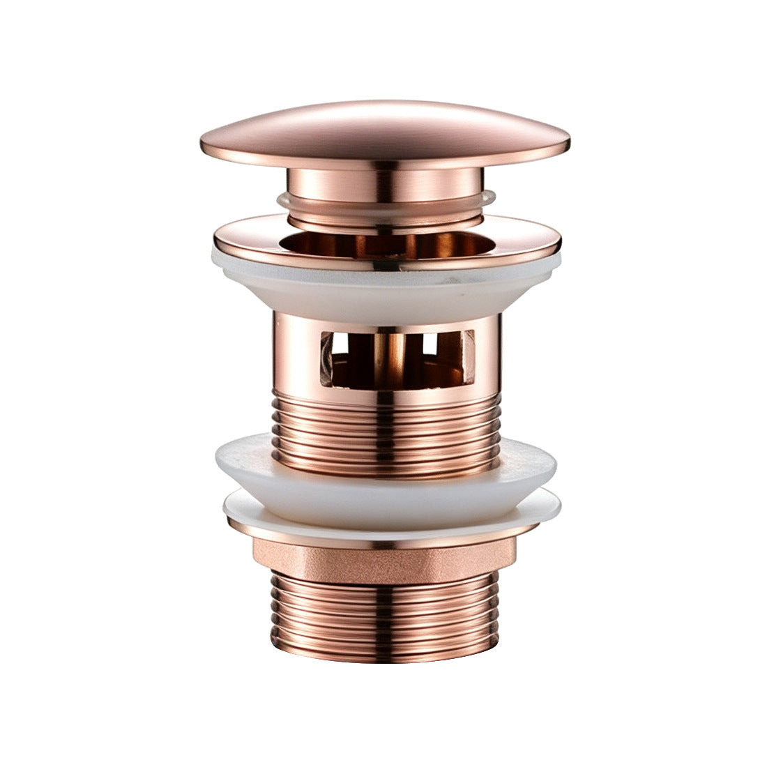 Rose Gold Copper Anti-Odor Concealed Tile Insert Square Linear Floor Drain teemdrop