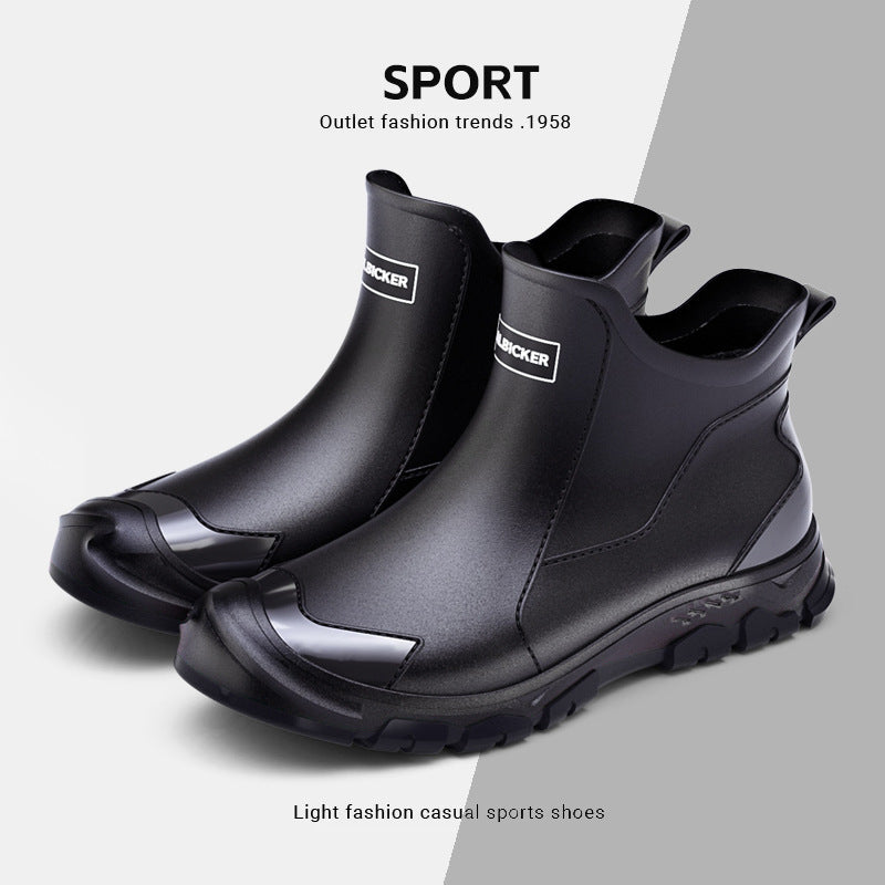 Outdoor wading rubber boots