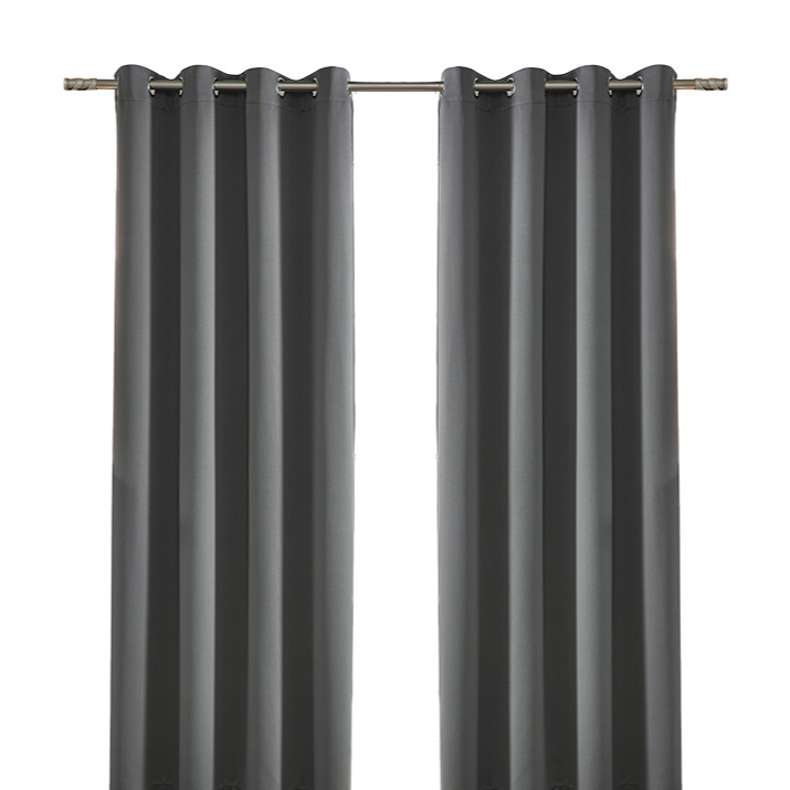 Curtain fabric in solid color with thickened design for shading and heat insulation. teemdrop