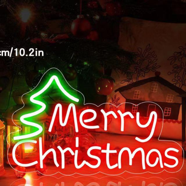 Dimmable LED Neon Light for Christmas Party Wall Decor USB Powered teemdrop