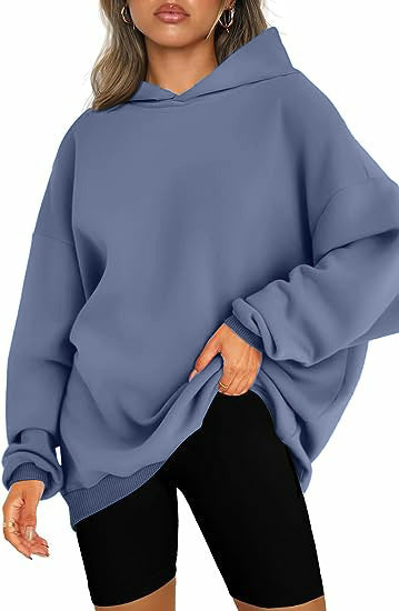 Oversized Hooded Fleece Sweatshirt for Women