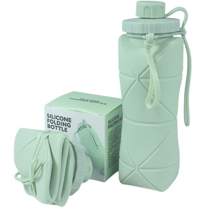Silicone Travel Cup Portable Folding Water Bottle for Outdoor Sports