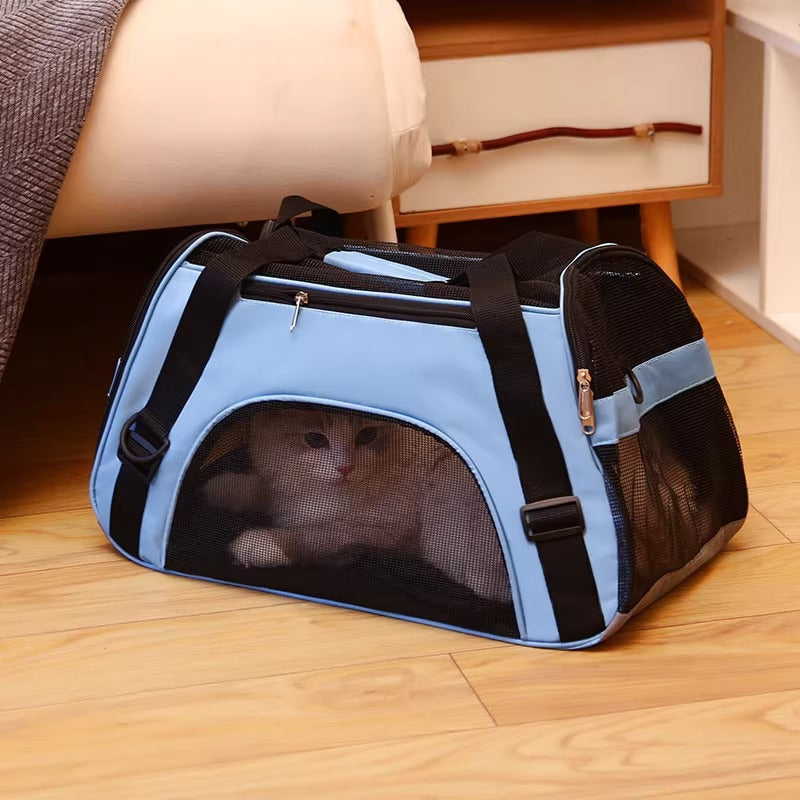 Foldable Breathable Oxford Pet Carrier Bag teemdrop