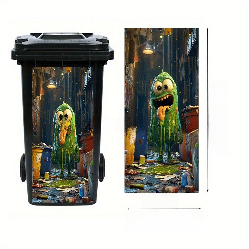 Self-Adhesive Waterproof Vinyl Trash Can Sticker teemdrop