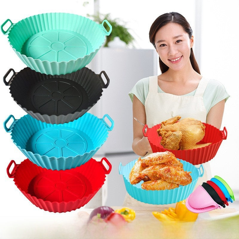 Foldable Food Grade Silicone Air Fryer Baking Mat