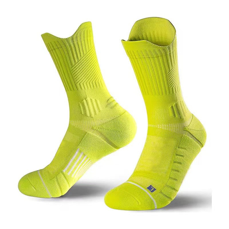 Shock-absorbing high-top sports socks teemdrop