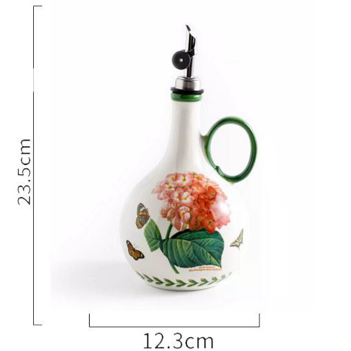Garden ceramic oil pot for kitchen teemdrop