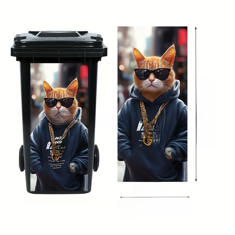 Self-Adhesive Waterproof Vinyl Trash Can Sticker teemdrop