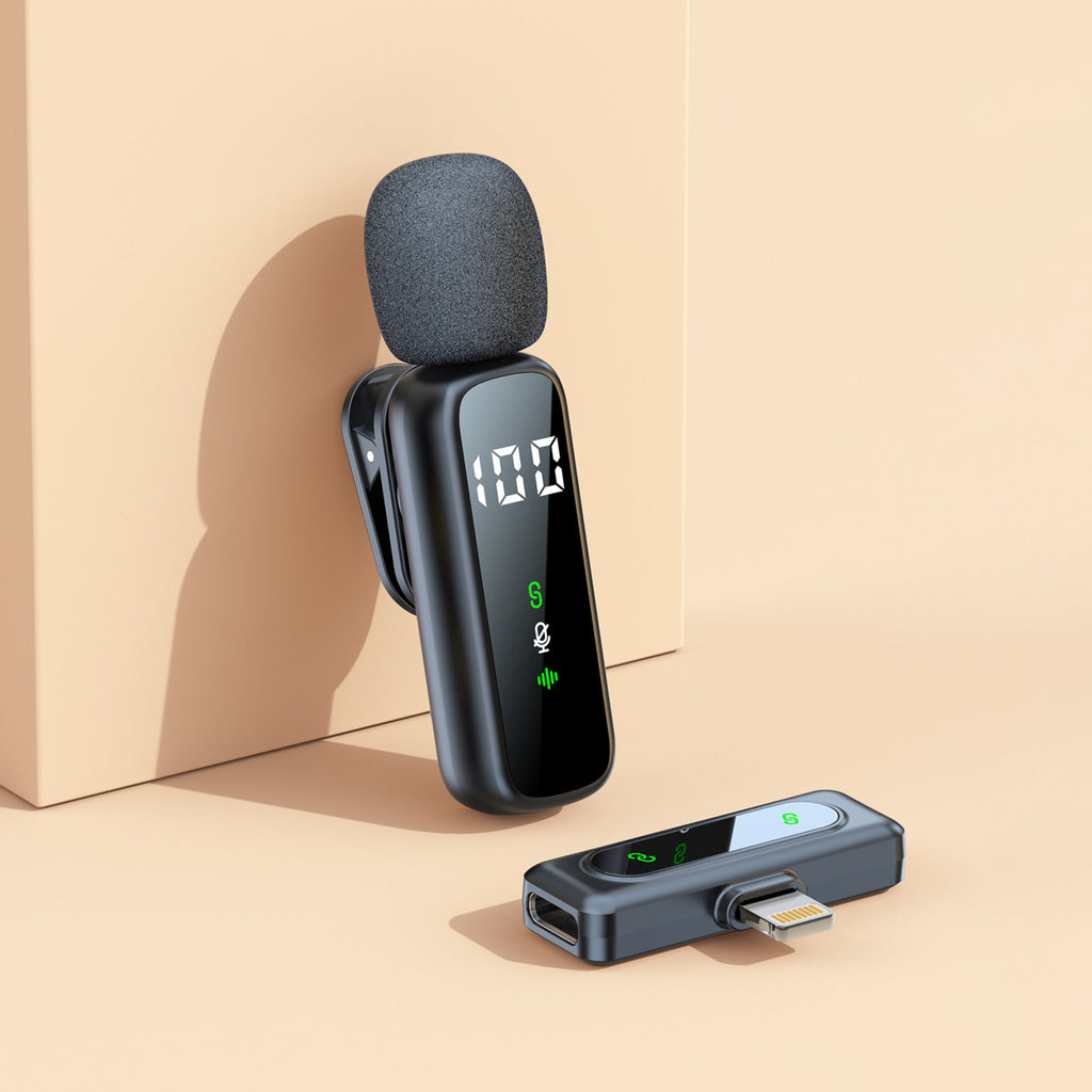 Wireless lapel microphone