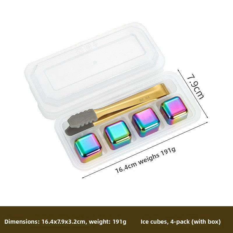 Reusable Stainless Steel Ice Cubes for Drinks