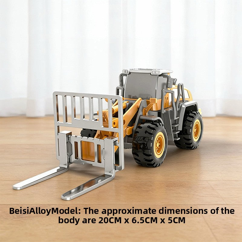 Alloy Construction Tower Crane Toy Vehicle with Movable Parts for Kids