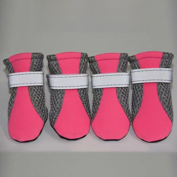 Reflective Mesh Dog Shoes with Anti-Slip Sole