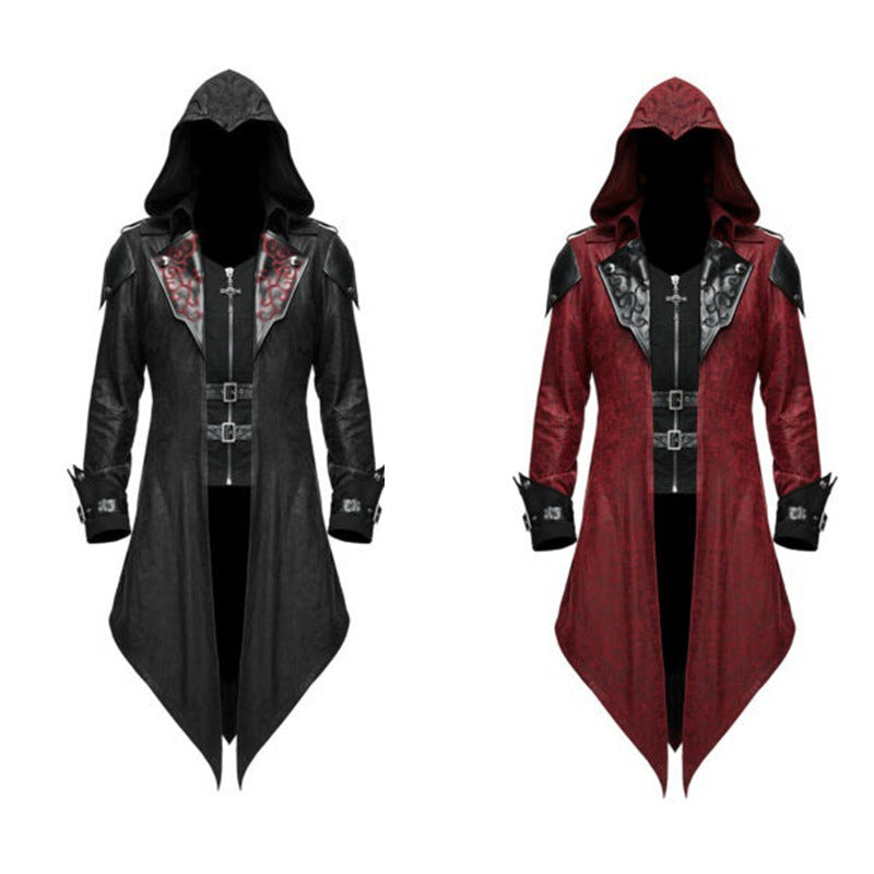 Medieval Gothic Performance Coat for Halloween