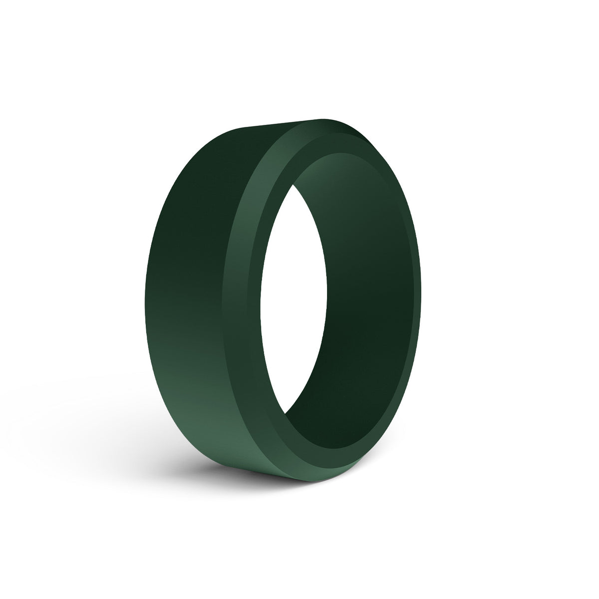 Wide Beveled Silicone Ring