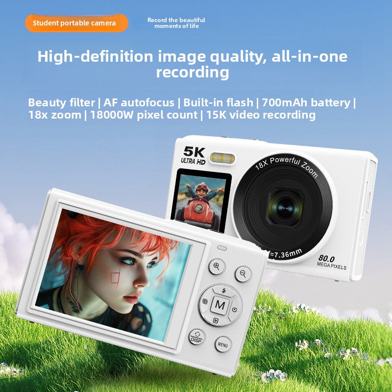 Dual Screen Digital Camera with Wi-Fi