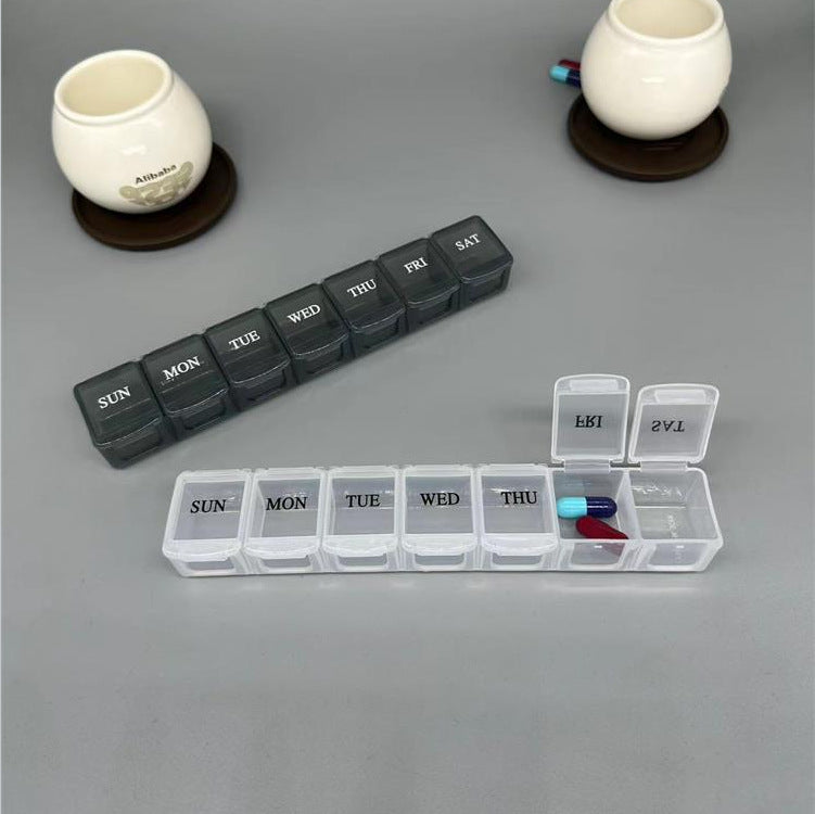 Weekly Pill Organizer with 7 Compartments