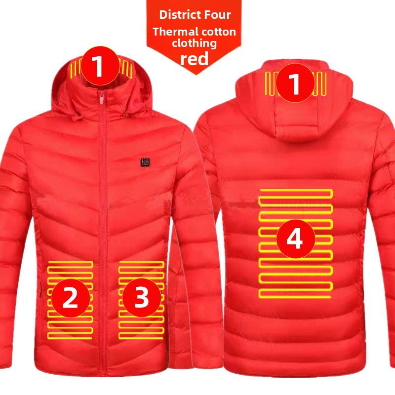 Mens Electric Heating Cotton Jacket