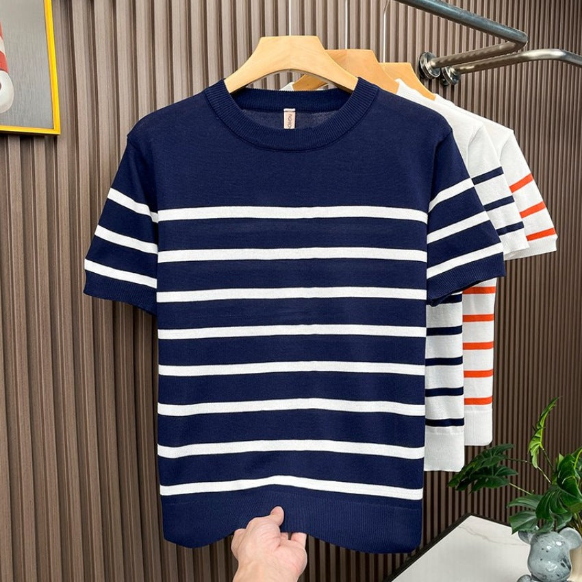 Silk-spun blended sailor shirt for men teemdrop