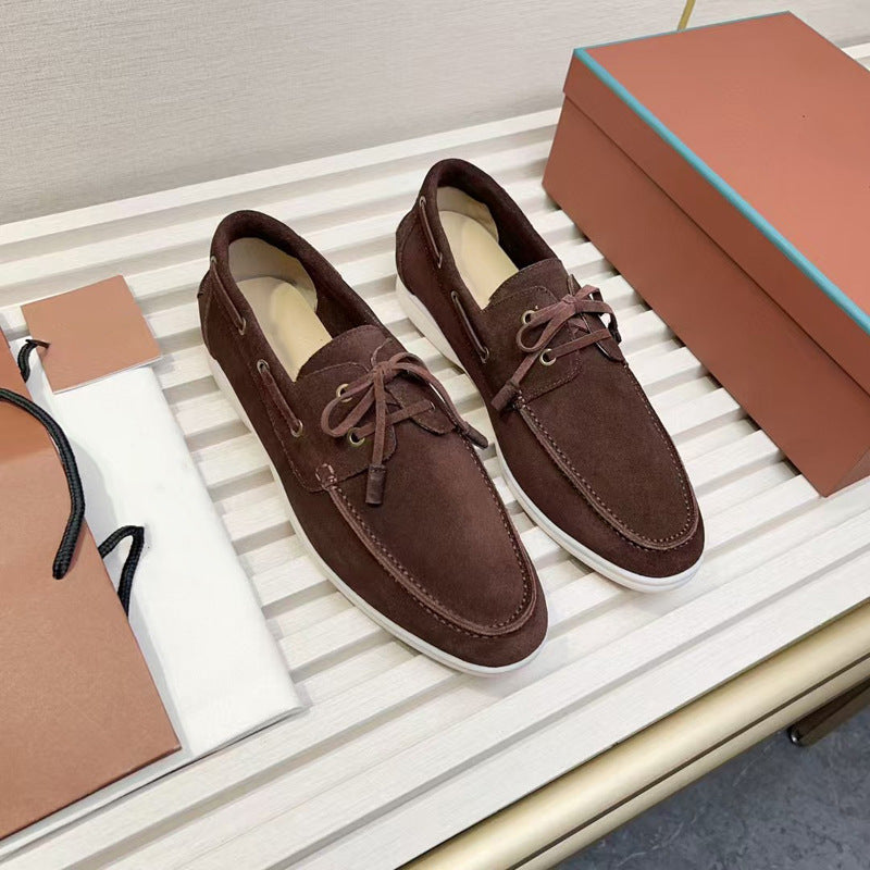 Casual Leather Shoes Simple All-match Fashion Men's Leather Loafers teemdrop