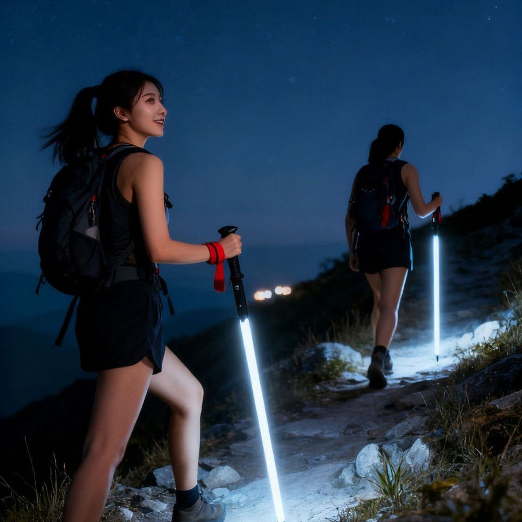 Lighting hiking stick teemdrop